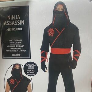 Amscan men’s Black and Red Ninja Assassin Halloween costume